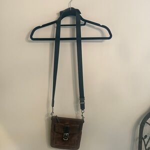 Coach Brown Suede Crossbody Bag